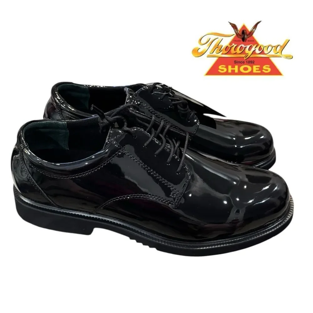 New Thorogood Men's Poromeric Academy Oxford Black Dress Shoes 14 14XW